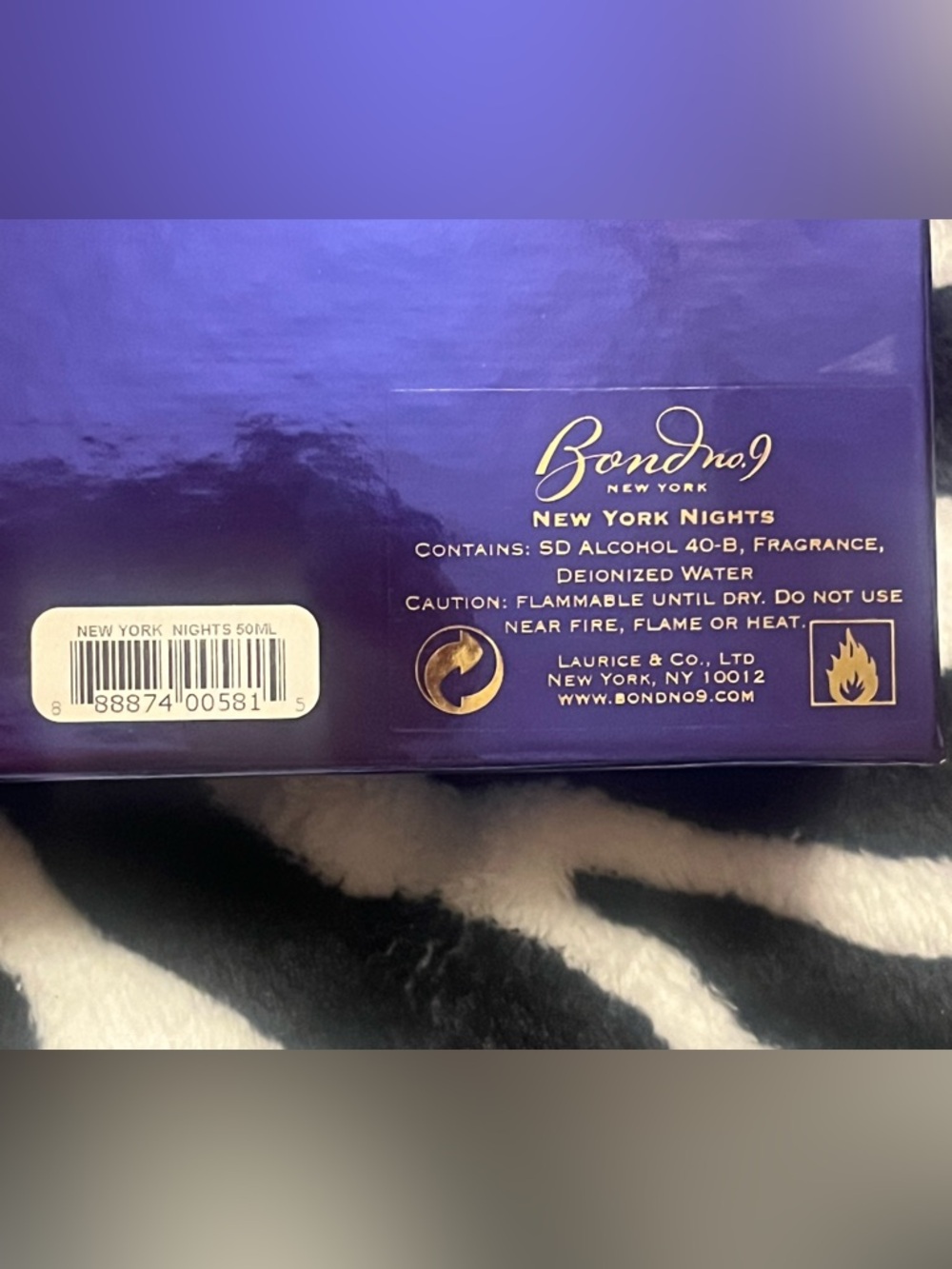 Bond No. 9 New York Nights 1.7fl oz EMPTY BOTTLE +box, lid, sleeve, and postcard - Picture 5 of 8
